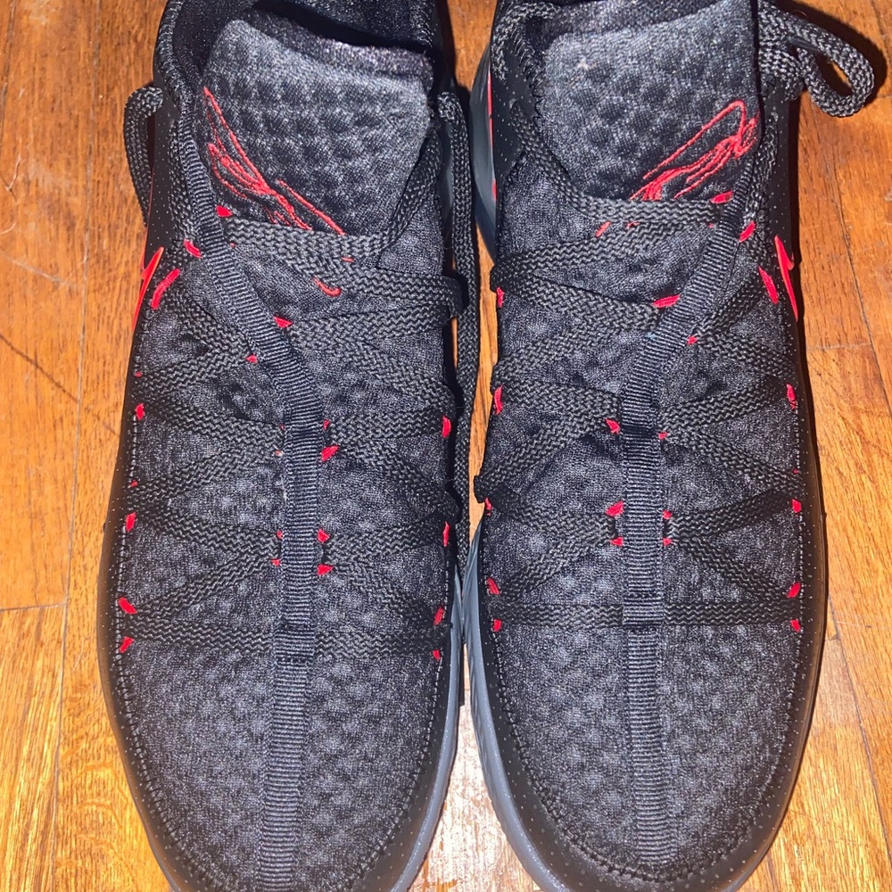 Red and Black Nike Shoes